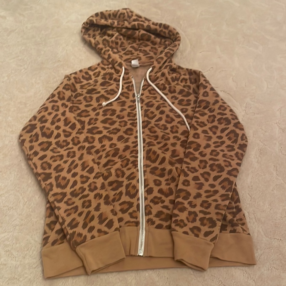 Alternative Zip-Up Cheetah Print Hoodie